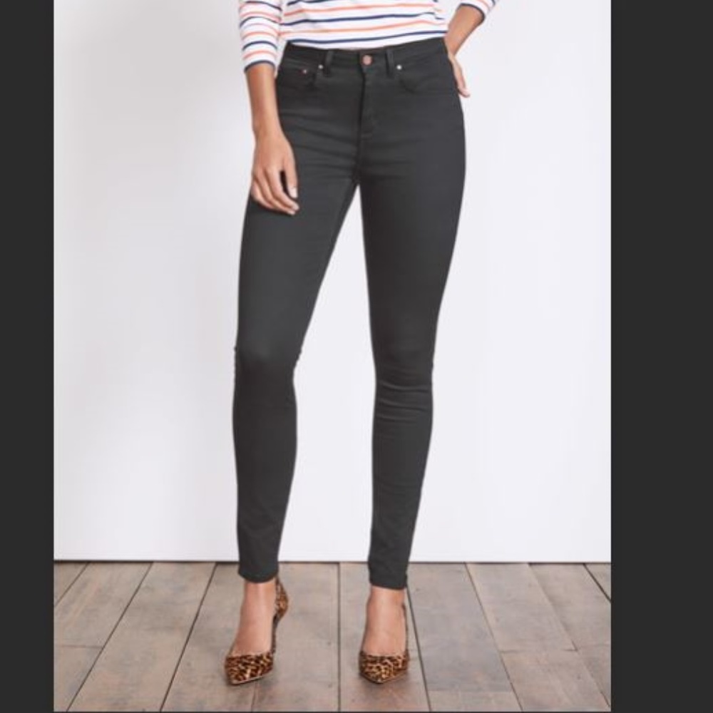 Boden Mayfair Modern Skinny Jeans Dk Khaki Wax 4P